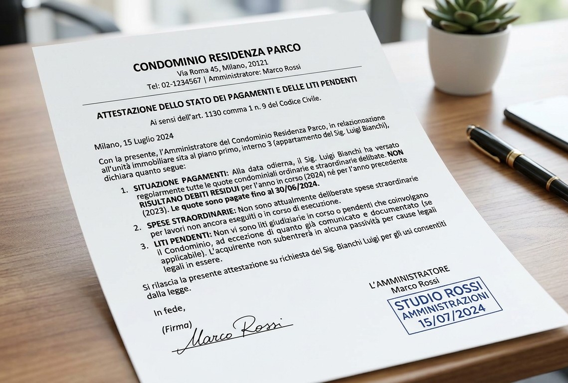 La “liberatoria” condominiale