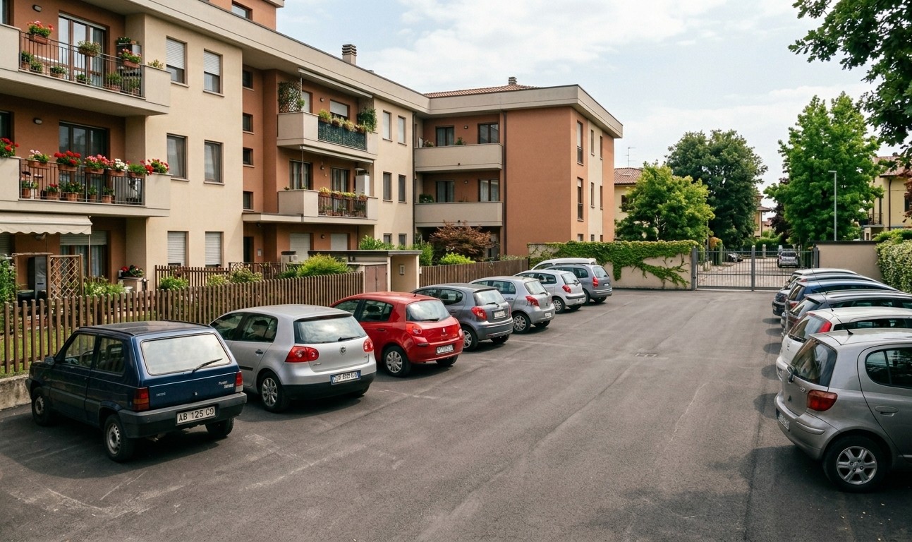 Sosta prolungata nel cortile condominiale